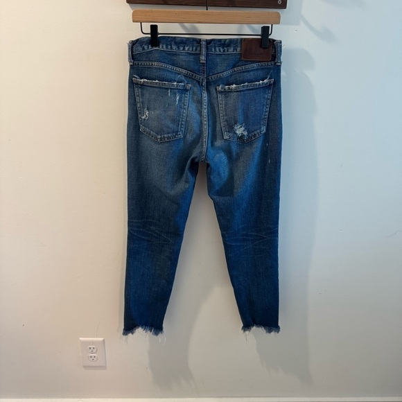 Moussy Vintage Howa Distressed Raw Hem Jeans Size 30 - Picture 3 of 6
